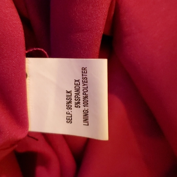 KAY Unger Vintage Fuschia Pink Silk Cowl Neck Flutter Sleeve Ruffle Hem Blouse - Picture 15 of 15